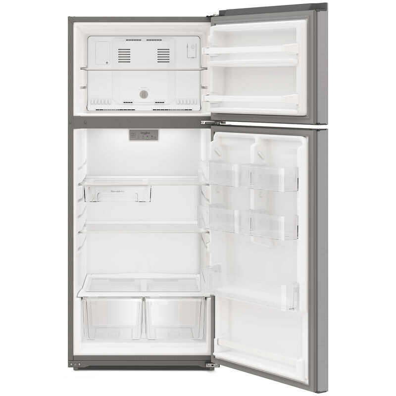 Whirlpool 28 in. 16.3 cu. ft. Top Freezer Refrigerator - Stainless Steel, Stainless Steel, hires