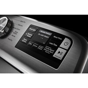 Maytag 27 in. 7.4 cu. ft. Smart Gas Dryer with Extra Power Button, Sensor Dry, Sanitize & Steam Cycle - Metallic Slate, Metallic Slate, hires