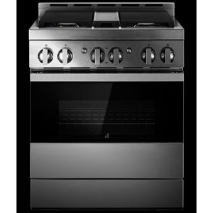 JennAir Noir Series 30 in. 4.1 cu. ft. Smart Convection Oven Freestanding Gas Range with 4 Sealed Burners - Stainless Steel, , hires