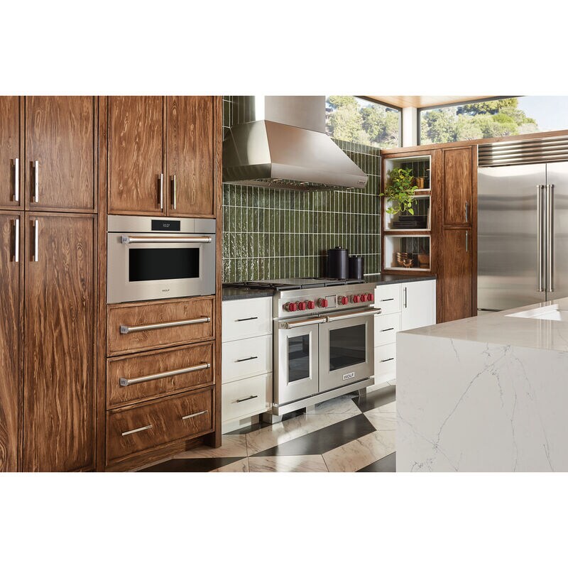 Wolf M Series 30 in. 2.4 cu. ft. Steam Electric Single Wall Oven with Dual Convection - Stainless Steel, , hires