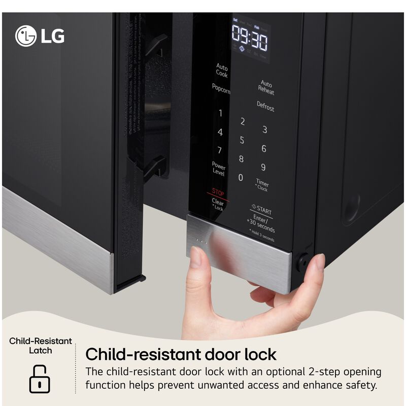LG 18 in. 0.9 cu. ft. 1000W Countertop Microwave with Sensor Cooking - Stainless Steel, , hires