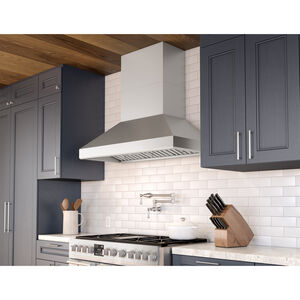 Zephyr Titan Series 36 in. Ducted Chimney Style Range Hood with 750 CFM, 6 Fan Speeds & 2 LED Lights - Stainless Steel, , hires