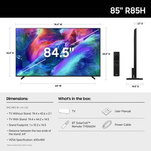 Samsung - 85" Class R85H Micro RGB 4K UHD Smart Tizen TV, , hires