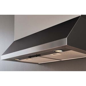 Bertazzoni Professional Series 36 in. Convertible Canopy Pro Style Style Range Hood with 600 CFM, 3 Fan Speeds & 2 LED Lights - Stainless Steel, , hires