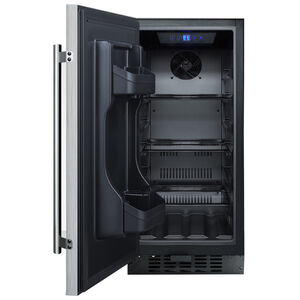 Summit 15 in. 2.9 cu. ft. Left-Hinged Undercounter Refrigerator - Stainless Steel, , hires