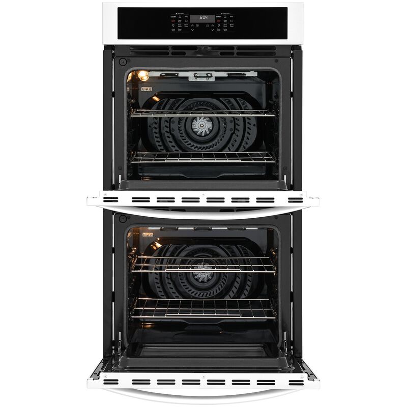 Frigidaire 27 in. 7.6 cu. ft. Top Control Electric Double Wall Oven with Standard Convection - White, White, hires