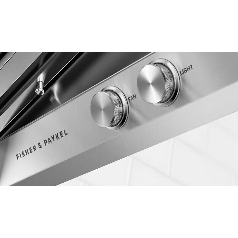 Fisher Paykel Pro Series 9 48 in. Canopy Pro Style Range Hood with 4 Speed Settings, 1200 CFM, Ducted Venting & 3 Halogen Lights - Stainless Steel, , hires