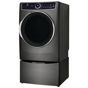 Electrolux 600 Series 27 in. 8.0 cu. ft. Stackable Electric Dryer with Balance Dry, Instant Refresh, Perfect Steam & Sanitize Cycle - Titanium, Titanium, hires