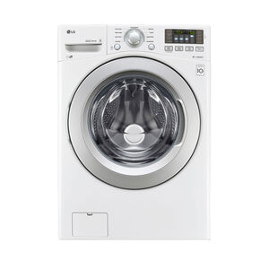 LG Front Loading 4.5 Cubic Foot Washer in White, , hires