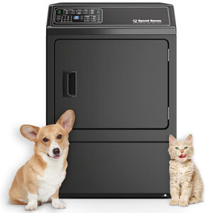 Speed Queen DF7 27 in. 7.0 cu. ft. Gas Dryer with Pet Plus Cycle, Sensor Dry, Sanitize & Steam Cycle - Matte Black, Matte Black, hires