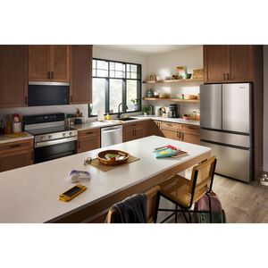 Whirlpool 36 in. 29.8 cu. ft. 4-Door French Door Refrigerator with Internal Water Dispenser - Fingerprint Resistant Stainless Steel, Fingerprint Resistant Stainless, hires