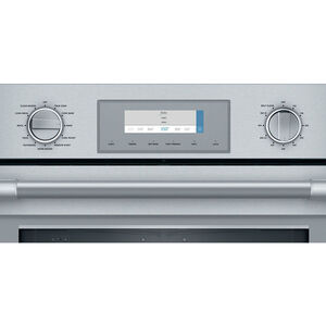 Thermador Professional Series 30 in. 8.6 cu. ft. Smart Speed Electric Microwave/Wall Oven Combo with True European Convection - Stainless Steel, , hires