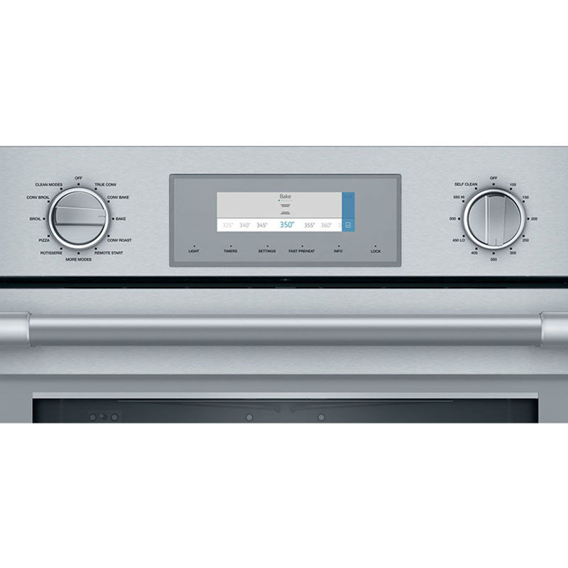 Thermador Professional Series 30 in. 8.6 cu. ft. Smart Speed Electric Microwave/Wall Oven Combo with True European Convection - Stainless Steel, , hires