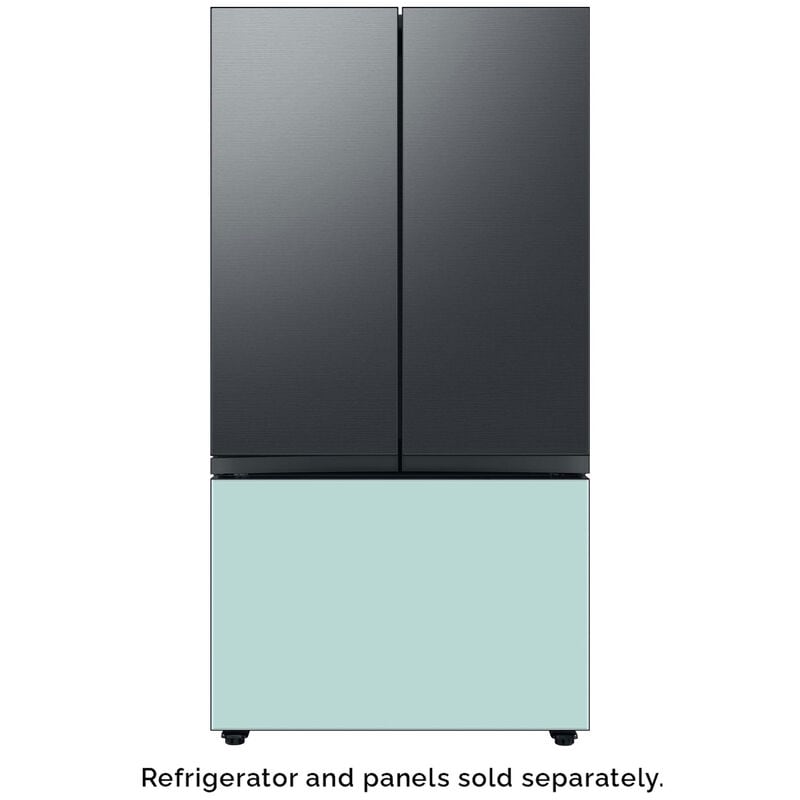 Samsung BESPOKE 3-Door French Door Bottom Panel for Refrigerators - Morning Blue Glass, , hires