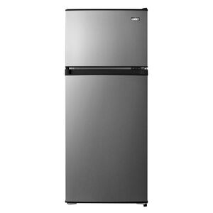 Summit 19 in. 4.5 cu. ft. Mini Fridge with Freezer Compartment - Stainless Steel Look, , hires