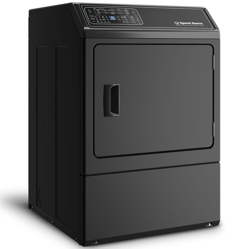 Speed Queen DF7 27 in. 7.0 cu. ft. Electric Dryer with Pet Plus Cycle, Sensor Dry, Sanitize & Steam Cycle - Matte Black, Matte Black, hires