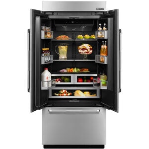 JennAir 36 in. 20.8 cu. ft. Built-In Counter Depth French Door Refrigerator with Ice Maker - Custom Panel Ready, , hires