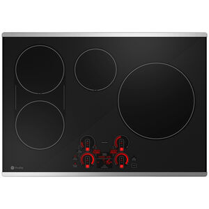 GE Profile 30 in. Induction Smart Cooktop with 4 Smoothtop Burners - Stainless Steel, , hires