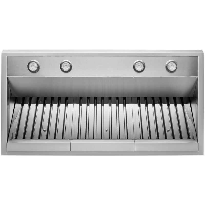 KitchenAid 48 in. Ducted Canopy Pro Style Style Range Hood with 4 Fan Speeds & 4 LED Lights - Stainless Steel, , hires