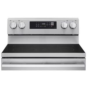 LG 30 in. 6.3 cu. ft. Smart Air-Fry True European Convection Electric Range with Radiant Burners Stainless Steel, , hires