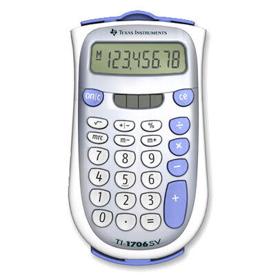 Texas Instruments T1-1706SV Handheld Pocket Calculator | TI1706SV