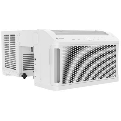 GE Profile Clearview 8,300 BTU Smart Saddle Window Air Conditioner with 3 Fan Speeds, Sleep Mode & Remote Control - White | AHTT08BC