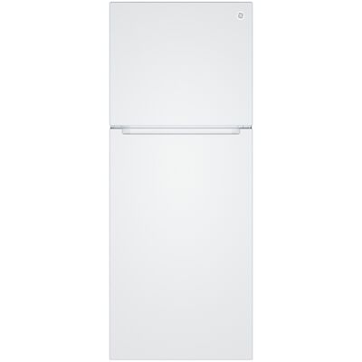 GE 24 in. 11.9 cu. ft. Counter Depth Top Freezer Refrigerator - White | GPE12FGZWW