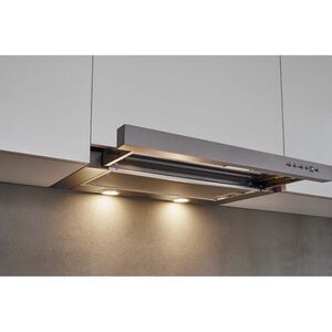 Bertazzoni 30 in. Slide-Out Style Range Hood with 3 Speed Settings, 600 CFM, Convertible Venting & 2 LED Lights - Stainless Steel, , hires