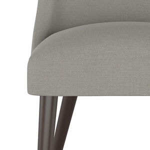 Skyline Furniture Modern Mid Century Dining Chair in Linen Fabric - Grey, , hires