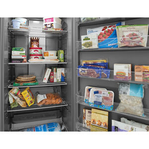Frigidaire 33 in. 20.0 cu. ft. Garage-Ready Upright Freezer with Adjustable Shelves - Stainless Steel, , hires
