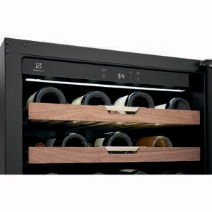 Electrolux 24 in. Freestanding Wine Cooler with Wood Racks, Single Temperature Zone & 41 Bottle Capacity - Stainless Steel, , hires