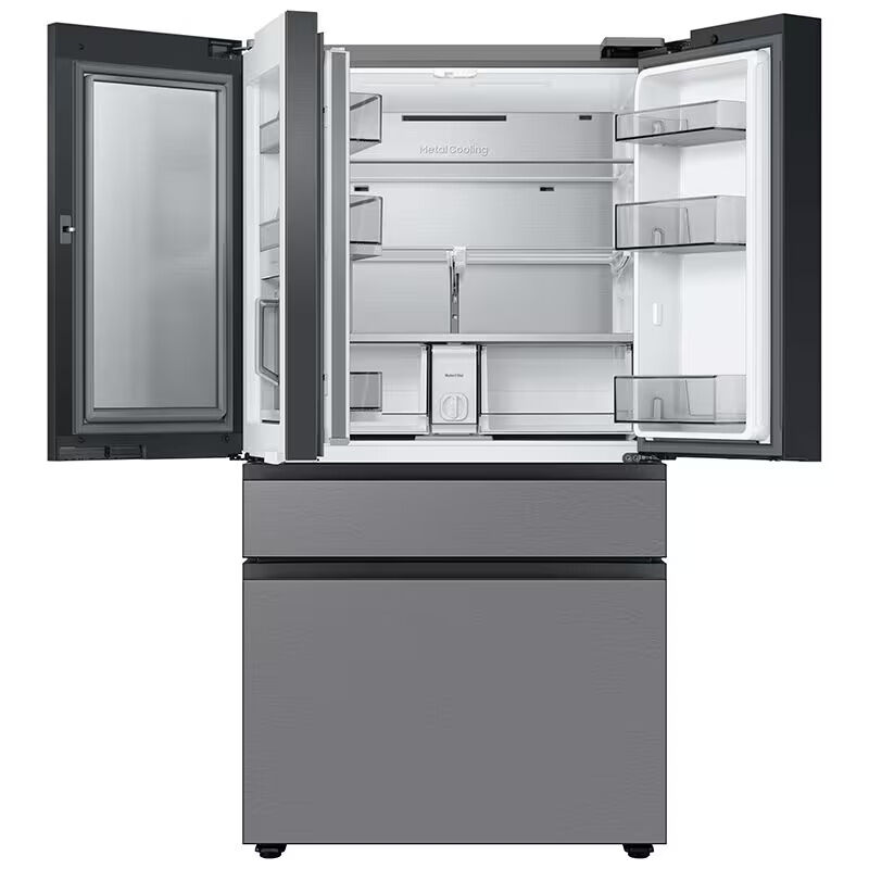 Samsung Bespoke 36 in. 28.8 cu. ft. Smart 4-Door French Door Refrigerator with Internal Water Dispenser - Stainless Steel, Stainless Steel, hires
