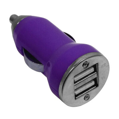 Wireless Gear Dual USB 3.1 Amp Car Charger - Purple | BL1442