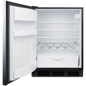 Summit 24 in. 5.5 cu. ft. Left-Hinged Undercounter Refrigerator with Horizontal Handle - Stainless Steel, , hires