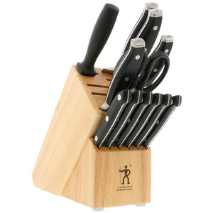 Henckels Forged Premio 13-Pc Knife Set with Block - Black, , hires