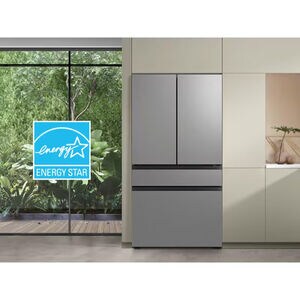 Samsung Bespoke 36 in. 28.9 cu. ft. Smart 4-Door French Door Refrigerator with Internal Water Autofill Pitcher & Beverage Center - Fingerprint Resistant Stainless Steel, , hires