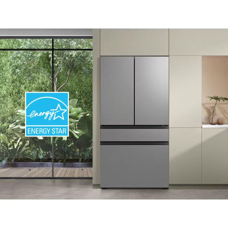 Samsung Bespoke 36 in. 28.9 cu. ft. Smart 4-Door French Door Refrigerator with Internal Water Autofill Pitcher & Beverage Center - Fingerprint Resistant Stainless Steel, , hires