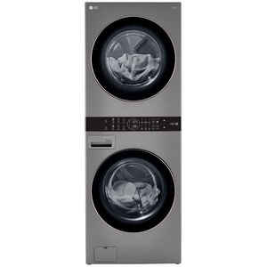 LG 27 in. WashTower with 4.5 cu. ft. Washer with 6 Wash Programs & 7.4 cu. ft. Electric Dryer with 6 Dryer Programs, Sensor Dry & Wrinkle Care - Graphite Steel, Graphite Steel, hires