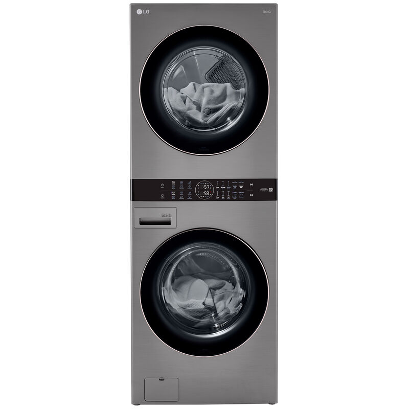 LG 27 in. WashTower with 4.5 cu. ft. Washer with 6 Wash Programs & 7.4 cu. ft. Electric Dryer with 6 Dryer Programs, Sensor Dry & Wrinkle Care - Graphite Steel, Graphite Steel, hires