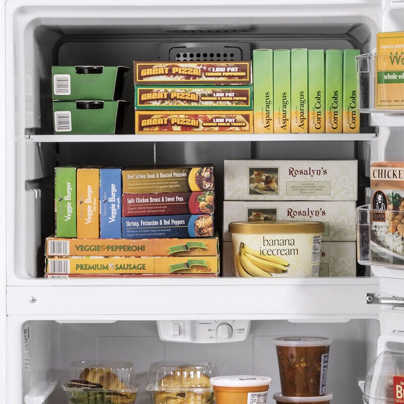 GE 33 in. 21.9 cu. ft. Garage Ready Top Freezer Refrigerator - Fingerprint Resistant Stainless, Fingerprint Resistant Stainless, hires