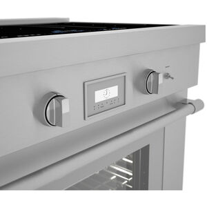 Thermador Professional Series 36 in. 4.9 cu. ft. Smart True European Convection Electric Range with 5 Induction Burners - Stainless Steel, , hires