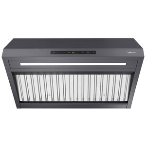 Dacor 36 in. Smart Ducted Canopy Pro Style Style Range Hood with 1200 CFM, 4 Fan Speeds & 1 LED Light - Graphite Stainless, , hires