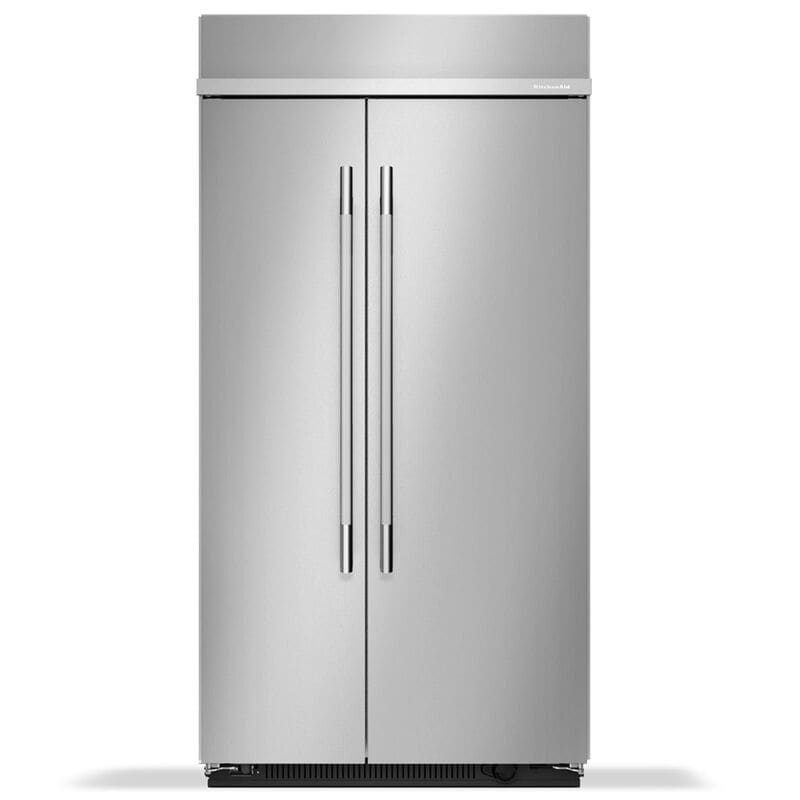 KitchenAid 42 in. 25.5 cu. ft. Built-In Counter Depth Side-by-Side Refrigerator with Ice Maker - Stainless Steel with PrintShield Finish, Stainless Steel with PrintShield Finish, hires