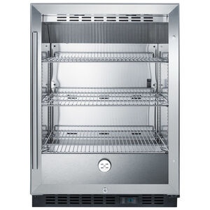 Summit 24 in. 5.0 cu. ft. Built-In Beverage Center with Adjustable Shelves & Digital Control - Stainless Steel, , hires