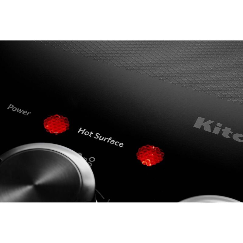 KitchenAid 30 in. 5-Burner Electric Cooktop with Simmer Burner & Power Burner - Black, , hires