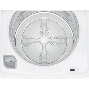GE 27 in. 4.6 cu. ft. Top Load Washer with Stainless Steel Basket - White, , hires