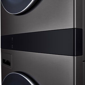 LG 27 in. 5.0 cu. ft. Smart Electric Front Load WashTower with AI Sensor Dry, TurboSteam, Allergiene Cycle, ezDispense, AI DD 2.0 Advanced Washing, Sensor Dry, Sanitize & Steam Cycle - Black Steel, , hires