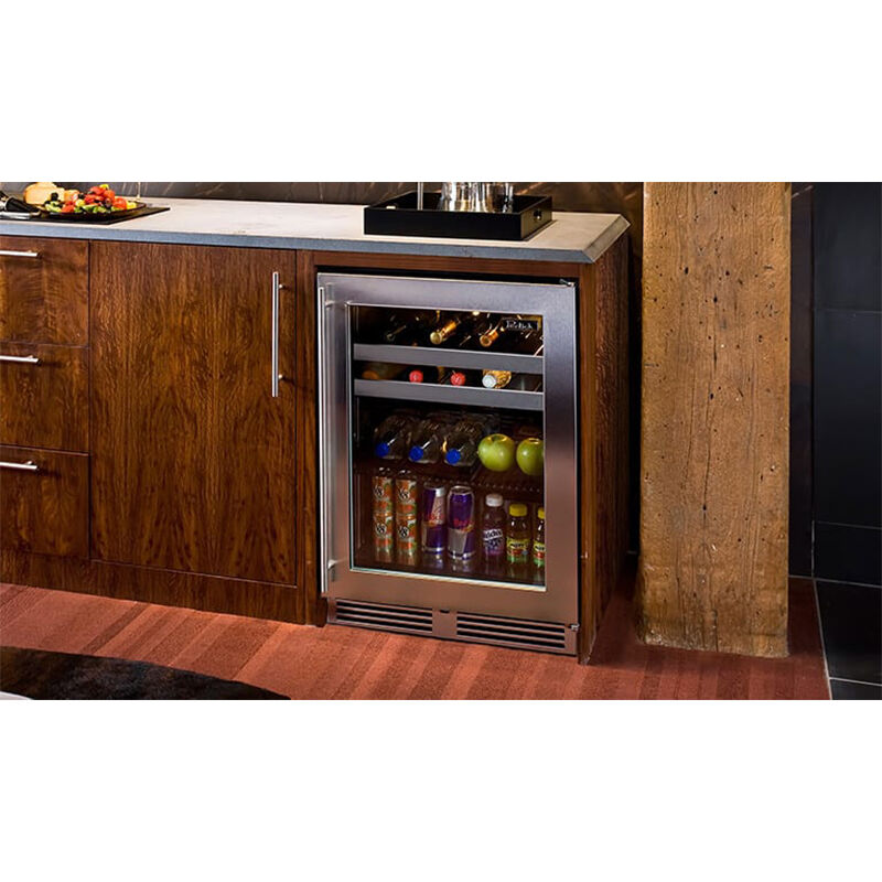 Perlick C-Series 24 in. Built-In 5.2 cu. ft. Compact Beverage Center with Pull-Out Shelves & Digital Control - Custom Panel Ready, , hires