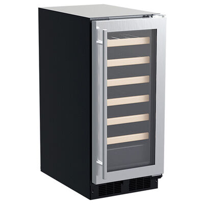 Marvel 15 in. Undercounter Wine Cooler with Single Temperature Zone & 24 Bottle Capacity - Stainless Steel | MLWC215SG01A