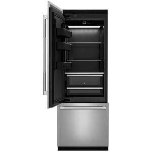 JennAir 30 in. Left-Hinged Built-In 16.2 cu. ft. Counter Depth Bottom Freezer Refrigerator with Internal Water Dispenser - Custom Panel Ready, , hires
